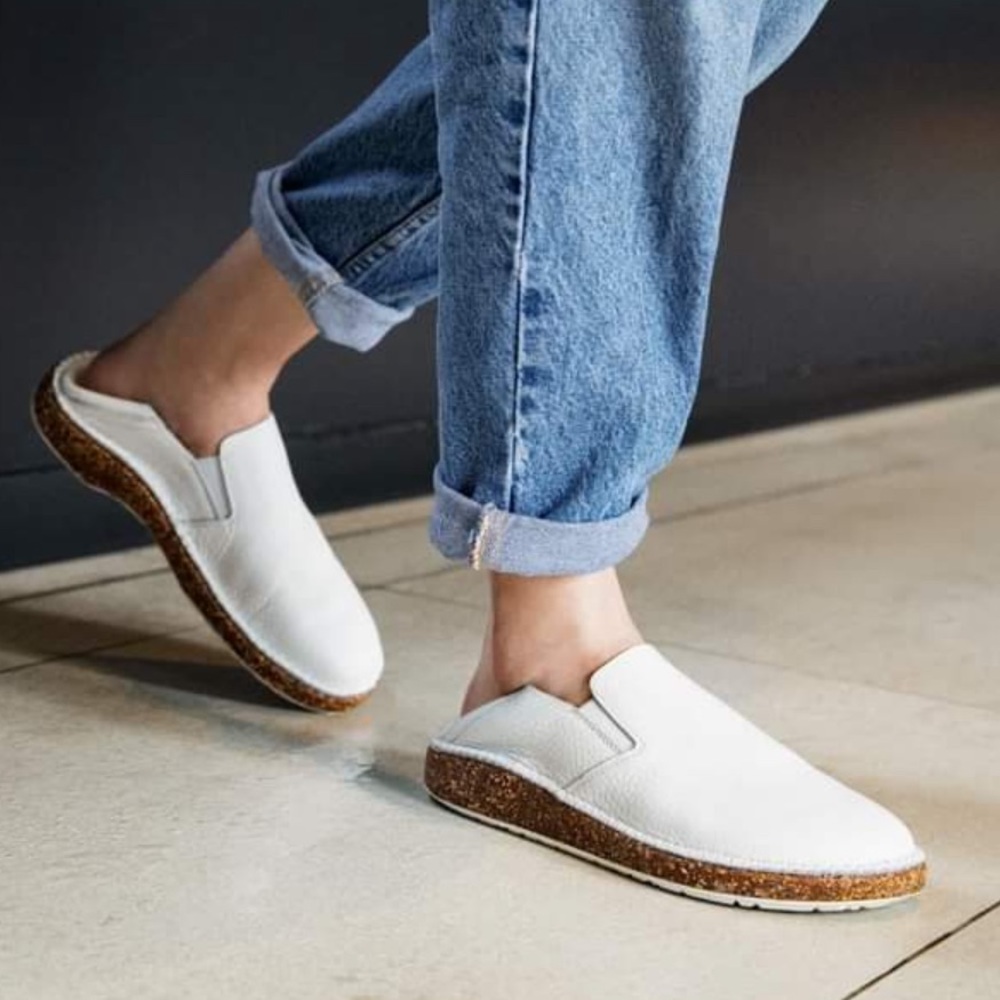Birkenstock Callan Natural Leather White